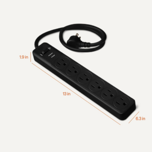 Regleta Electrica Amazon Basics 6 Tomas