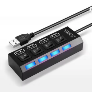 Hub USB 2.0 4 Puertos con Interruptor