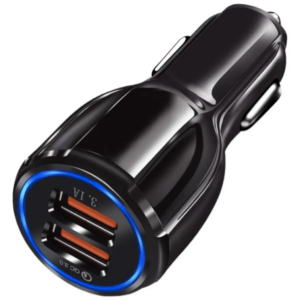 Cargador para Vehiculo 2 Puertos USB QC 3.0