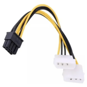 Adaptador Doble Molex a PCI express 6 u 8 Pines