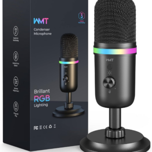 Microfono Condensador WMT Cardioide Con RGB