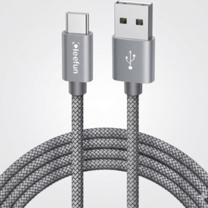 Cable Carga Rapida Mallado USB A a Tipo C