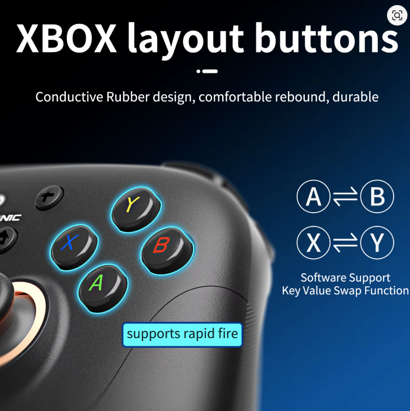 Control Gamepad Anbernic RG P01 Multiplataforma Inalambrico RGB - Image 7