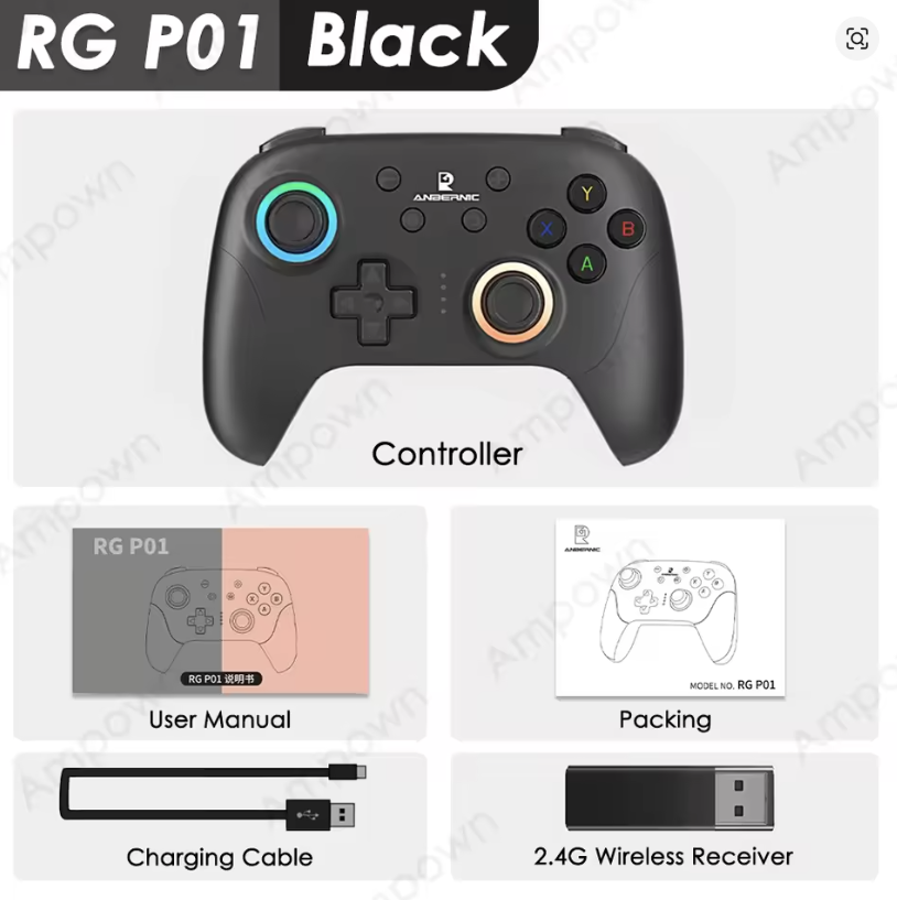 Control Gamepad Anbernic RG P01 Multiplataforma Inalambrico RGB - Image 4