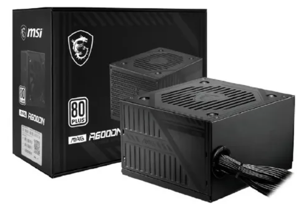 Fuente de Poder MSI A600DN 600W Certificada 80+ White