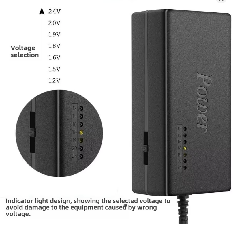 Cargador Universal para Laptops Multi-Voltaje con Conectores Variables - Image 3