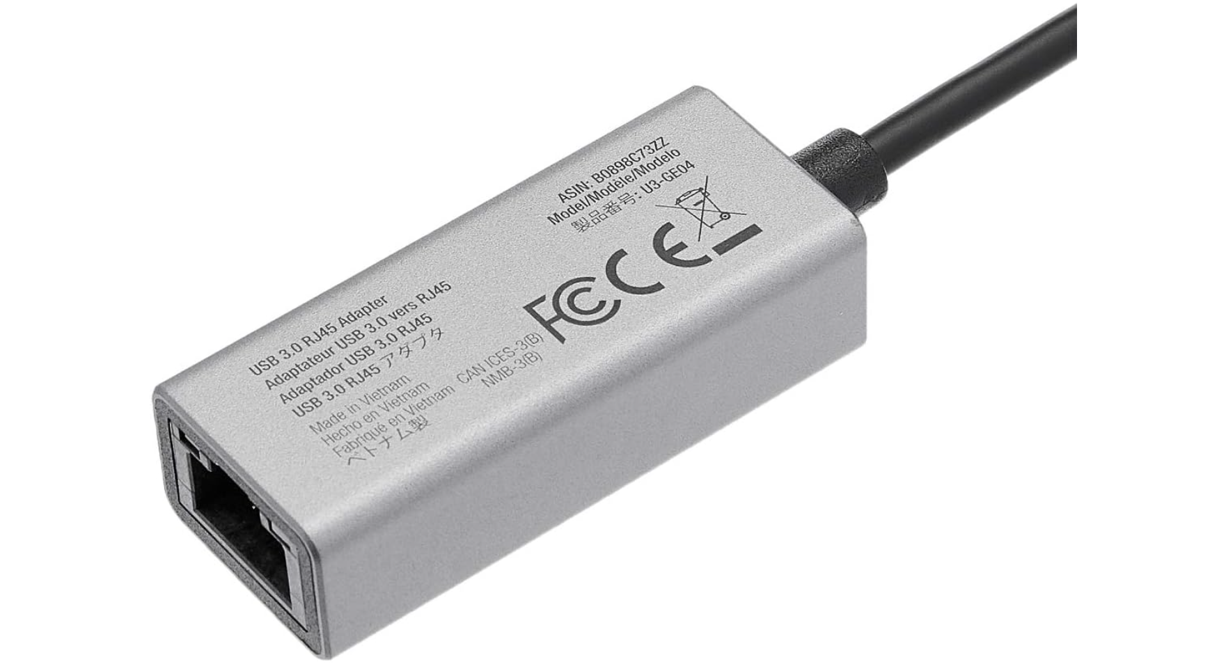 Adaptador de Red Ethernet Gigabit RJ45 Amazon USB 3.0 Carcaza Aluminio - Image 3