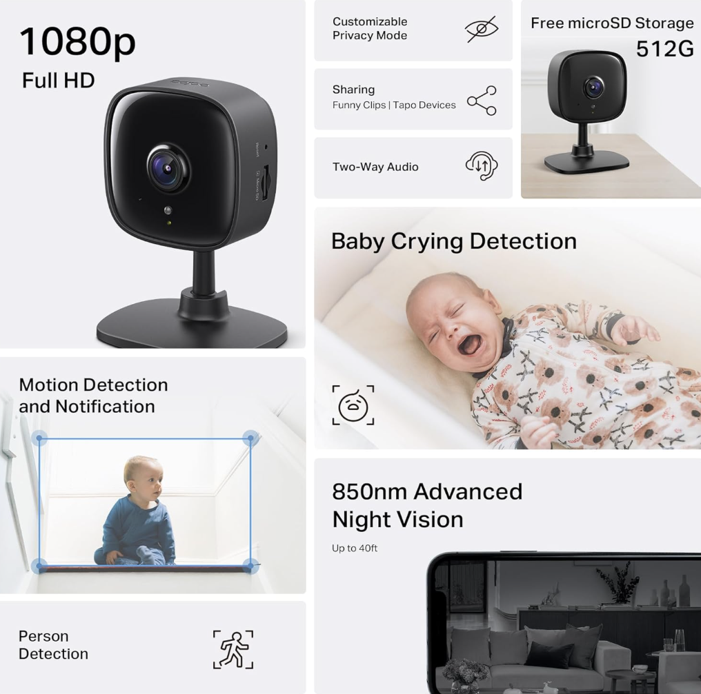Camara Seguridad Tp-Link Tapo C101 1080P Interiores Full HD - Image 3